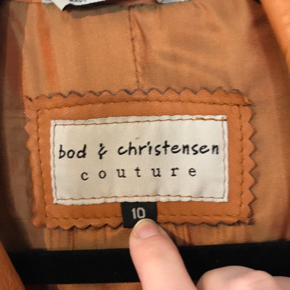 Vintage Bob & Christensen cognac leather blazer - Picture 8 of 14